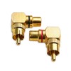 Cable Matters 2-Pack Right Angle RCA Adapter, 90 Degree RCA