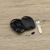 EMSea 2 Pieces Car Remote Key Shell 1 Button Compatible