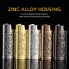 2Pcs Lighter Case Zinc Alloy Lighter Storage Container Floral Pattern