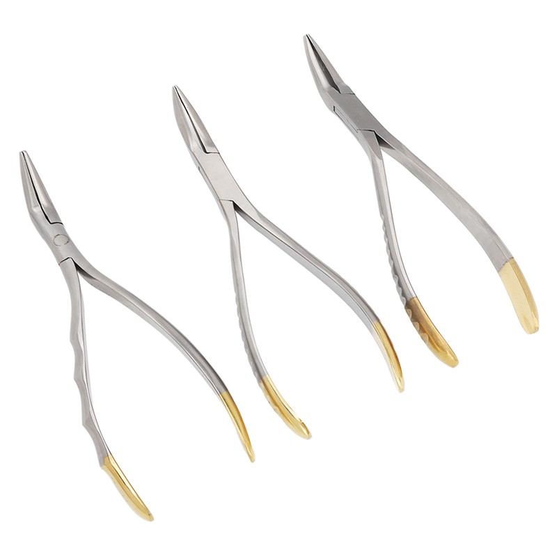 3pcs Dental Residual Teeth Fragments Extraction Pliers Stainless Steel Residual