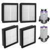 BGSIME 4 PACK 107315 HEPA Vacuum Filter for Proteam Super