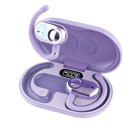 AI Translation Earbuds Real Time, 144 Languages Online Wireless Language Translator Earbuds, Two-Way Translator Device with APP for iOS for Android, Simultaneous Translating (Purple)