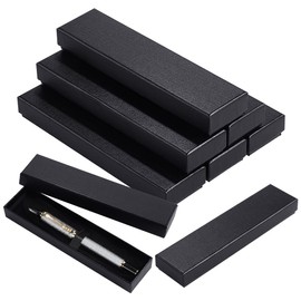 BENECREAT 18PCS Black Empty Pen Gift Box, Ballpoint Pen Gift Box with Cushion Pen Presentation Display Box Cardboard Jewelry Boxes for Wedding Birthday Souvenir Office Supplies