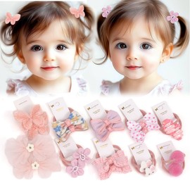 BIANHUAN Hair Rubber for Children, Baby, Hair Rubber, Ribbon, Hair Arrangement, Baby, Kids, Hair Accessories, Girls, Set of 20, Hair Ornaments, Cute, Stylish, Present,