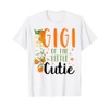 Gigi Little Cutie Baby Shower Orange 1st Birthday Party T-Shirt