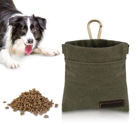 dinghaole Small Dog Treat Bag, Puppy dog Training Pouch Hands, Treat Bag with Automatic Closure, Waterproof dog Snack Pouch Puppy Dog Walking bag for Training, Daily Use, Outdoor Use