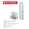 4 Pieces Bed connector for Mittelbalken- and Slatted frame edition
