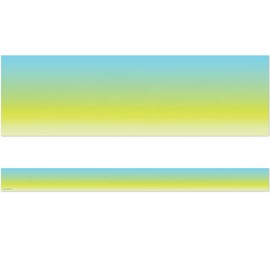 Teacher Created Resources Aqua and Lime Color Wash Straight Border Trim