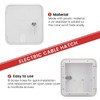 RV Trailer Electric Power Cord Cable Hatch White Hose Storage