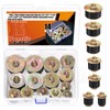 Tanstic 14Pcs Neoprene Rubber Expansion Plug, 7 Sizes Automotive Rubber