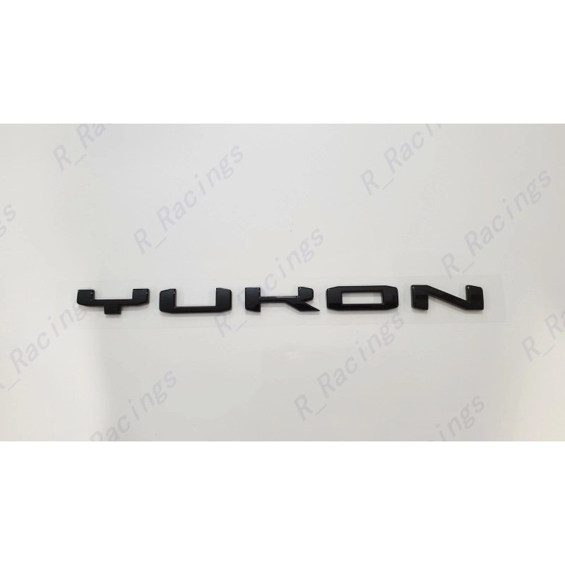 GMC 1PC Gloss Black Rear Tailgate Yukon Letter Emblem 2021-2023