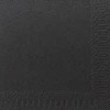 Duni Cocktail-Servietten 3lagig Zelltuch Uni schwarz, 24 x 24 cm, 250 Stück