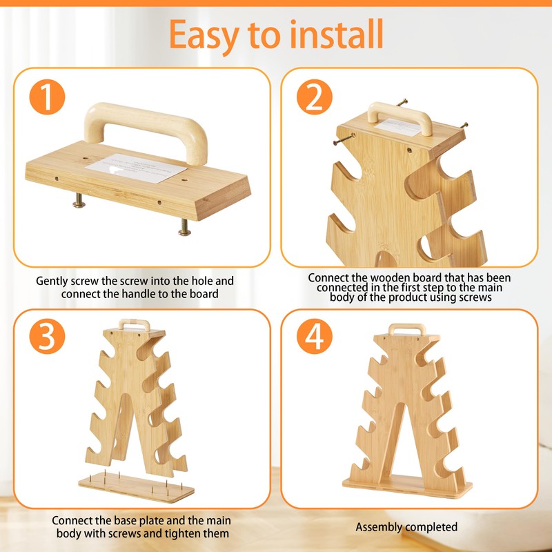 Wooden Dumbbell Rack for Home Gym Storage – Space-Saving A-Frame