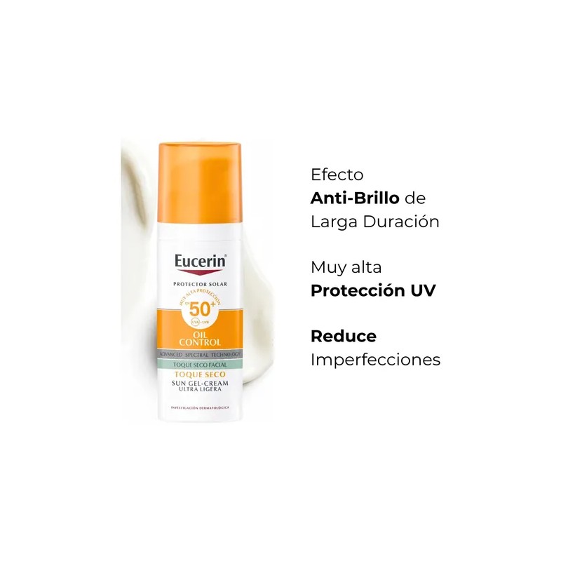 Protector Solar Eucerin Oil Control Anti Brillo Piel Mixta Grasa