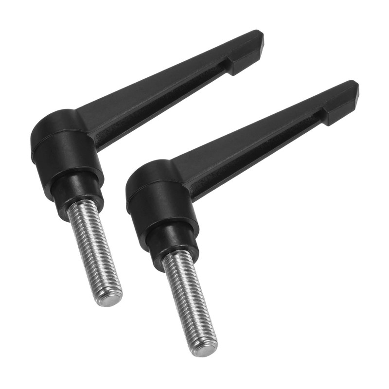 sourcing map 2pcs Clamping Lever Handles, M10 x 30mm 304