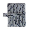 FeetPeople Round Shoe Laces for Boots/Shoes, Grey With Navy Chip,