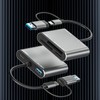 Multi SD Card Reader, Dual Connector USB C USB 3.0