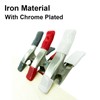 1 Piece White Metal Clamps Chrome Plated Tarpaulin Clamp Heavy