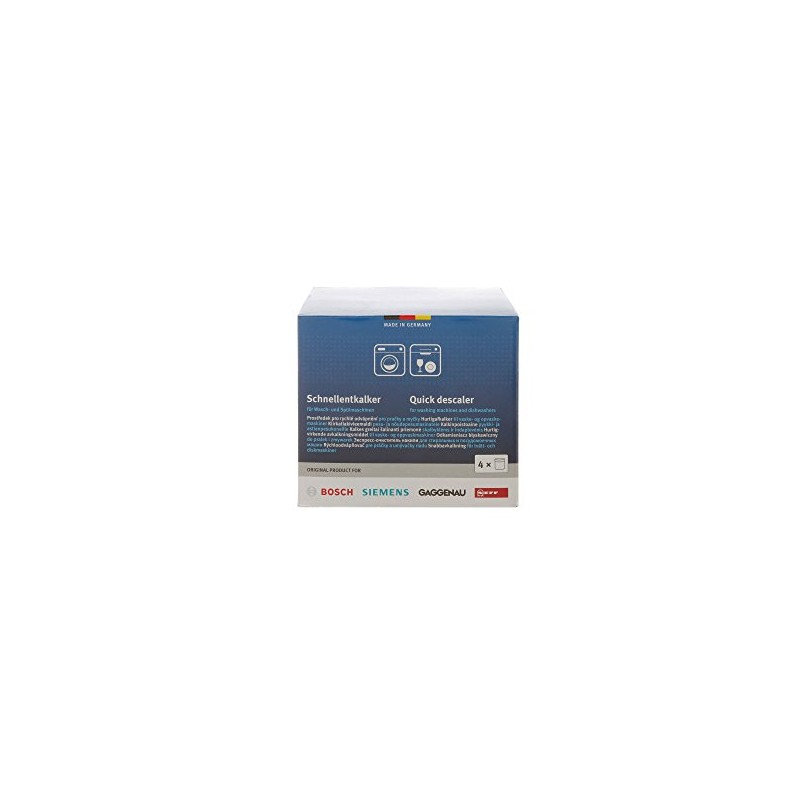 Bosch, Siemens, Neff, Gaggenau descaler quick descaler for washing machines