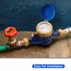 MEASUREMAN 3/4" Non-Pulsed Multi-Jet Cubic Meter Water Meter Brass Body