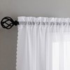 Window Curtains White Sheer Curtains 90 Inches Long 2 Panels