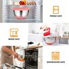 CHAREADA Mixing Bowls with Airtight Lids, 18pcs Stainless Steel Nesting
