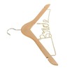 Wedding Hanger Anti Slip Wooden Clothes Hanger Iron Clothing Hanger