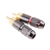 MagiDeal 2pcs RCA Connectors RCA Audio Video Adapter Brass with