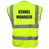 Kennel Manager, Dog Walker Yellow Hi Viz Vis Vest Reflective