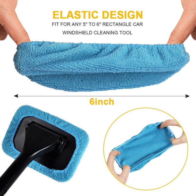 eFuncar Car Care Microfiber Cloths for Windshield Cleaning Tool, Windshield