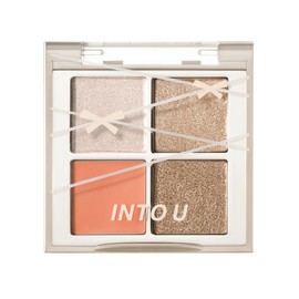 INTO U Multi Palette Eyeshadow 4 Color Palette Shiny Glitter Pearl (CN01 Champagne Night)