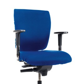 CLEANCHAIR Set of 2 Office Chair Covers for Seat and Backrest (Large, Blue)