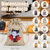 60 Bolsas de Regalo de Arpillera para Halloween con Cordón