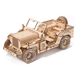 Little Story Wooden Puzzle 3D Educational Do It Self for Children Adults Collectible (Military Vehicle)
