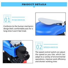 Air Random Orbital Sander 5-inch Dual Action Pneumatic Orbit Orbit Polisher Pro Grinding Sanding Tools Silver