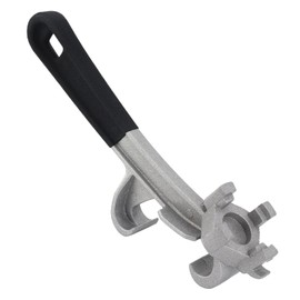 Bung Wrench, 3 in 1 Bung Wrench Carbon Steel Bung Wrench with Anti-Slip Cover Bucket Lid Opener Multi-Functional Barrel Wrench Gallon Drum Tool for Home Industrial Commercial Use