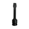 1/2-inch Drive Slotted Screwdriver Bit Socket, Heat-Treated Cr-Mo Alloy Steel,