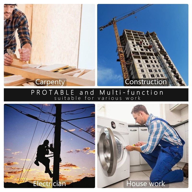 FASITE Tool Pouch Belt, 8-POCKET Professional Small Electrical Maintenance Work