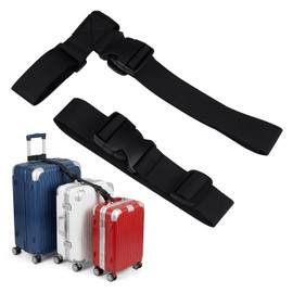 2 Pack Luggage Straps for Suitcases Adjustable Belt Luggage Connector Straps to Attach Backpack to Trolley, Connect 3 Bags Together for Travel