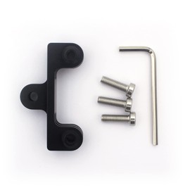 Aluminum Twin Dual Mount Adapter for GoPro Hero 12/11/10/9/8/7/6/5/4, DJI Osmo Action, AKASO, Campark, and Other Action Cameras with 3 Screws - Compatible with Camera Housings and Handheld Monopods