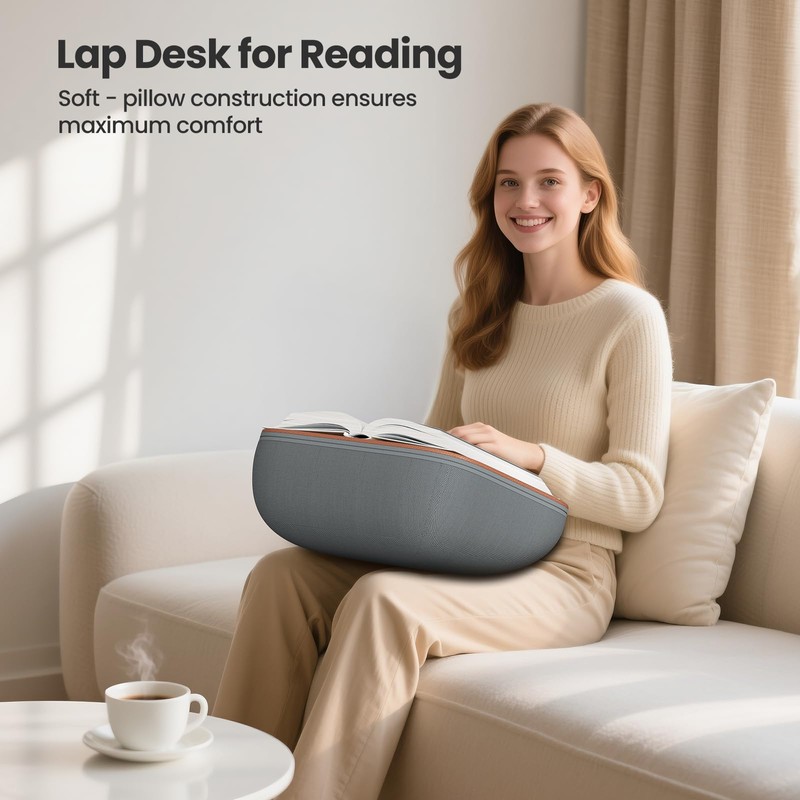 Tounee Book Stand - Ultra Soft Lap Beanbag Pillow for