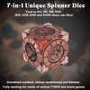 DND Spinner Dice - 7-in-1 Metal Dice Set with 3D