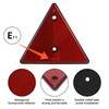 AOHEWEI 4 x Red Rear Reflectors Triangle Reflective Trailer Screw