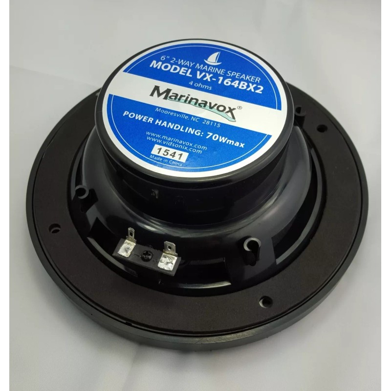 Marinavox 6" 2-Way Woofer Tweeter Marine Speaker Boat Spas PAIR