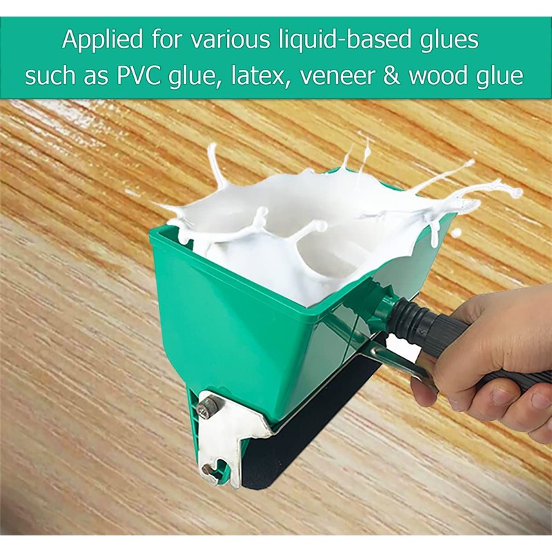 6 Inch Portable Glue Applicator Roller with Paint Bucket Handheld