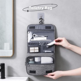 Travel Toiletry Bag for Men & Women – Waterproof Bathroom Shower Bag for Makeup and Personal Care with Multiple Compartments for Travel and Daily Use