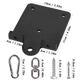 Heavy Duty Punching Bag Hanger Bracket,360° Rotation Heavy Bag Mount,Sturdy Punching Bag Ceiling Mount Hanger for Boxing Muay Thai Training,Aerial Yoga,Sandbag,Swing Chairs and Hammock Heavy Bag Mount