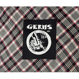 The Germs "Return" DIY Patch- Punk Ska Crust Leftover Crack Dead Kennedys
