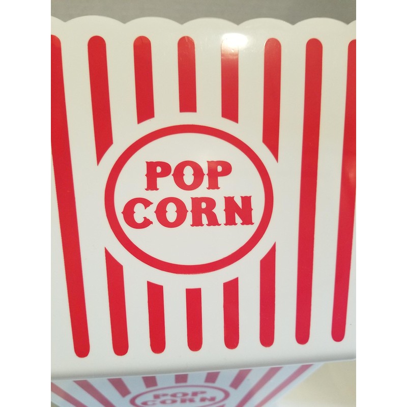 2 Jumbo Popcorn Buckets and 6 Popcorn Tubs
