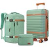 VelayborLuggage Sets 3 Piece with Spinner Wheels, Lightweight PC Hardside